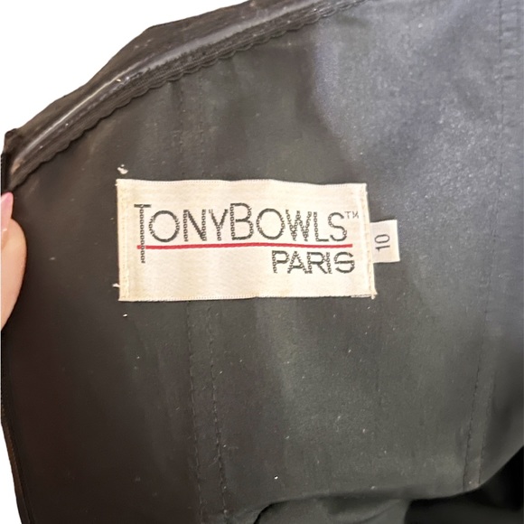 Tony Bowls 114746 Paris Mermaid Dress | Black Size 10 - Picture 3 of 8